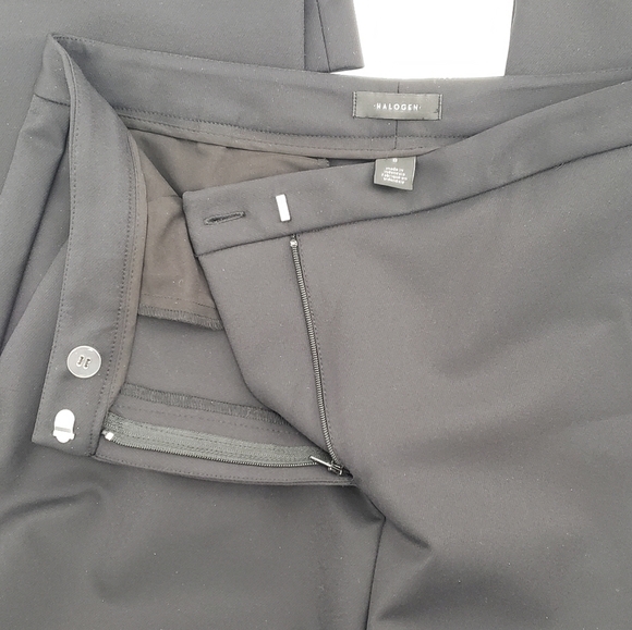 HALOGEN Black Straight Leg Casual/Work Pants - Picture 6 of 8